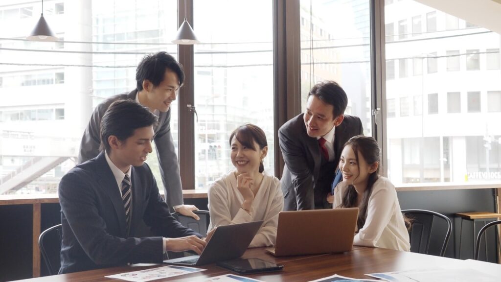 チームでの会話　職場