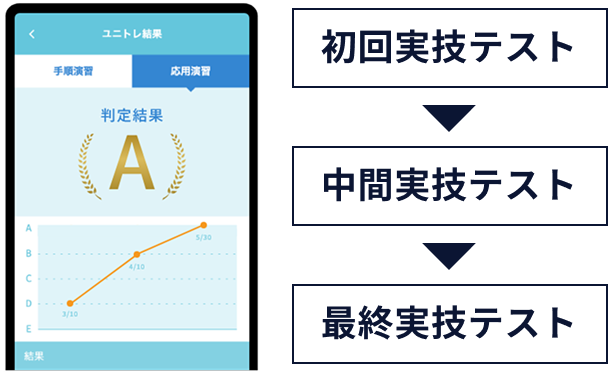 システムによるスキルテストのチェック項目